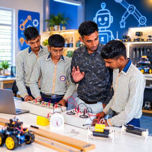 Robotics project close-up